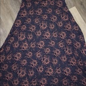 LuLaRoe Maxi Skirt in Dark Steel Blue NWT